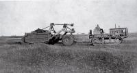 Machinery used in levelling the flying field at the Municipal Aerodrome, Harewood 