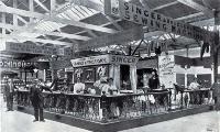 A view of the Singer Manufacturing Company’s exhibit opposite the British Court.