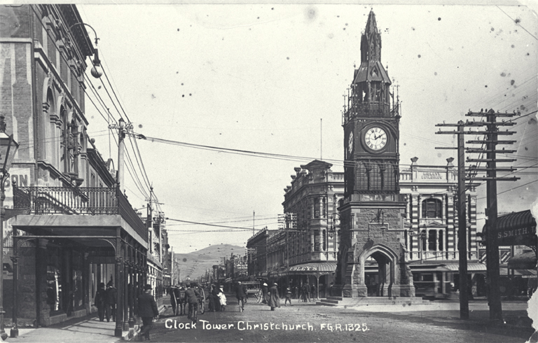 Clock tower, High Street, Christchurch 