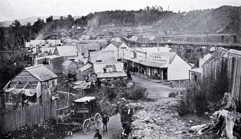Dillmanstown and gold diggings at the height of prosperity, West Coast 