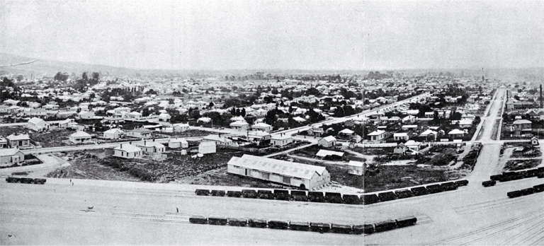 View of Christchurch from power house of the Christchurch Tramway Company looking to the west 