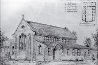 Plan for the Methodist Sunday School building, St Albans, Christchurch, to replace the old building destroyed by fire 