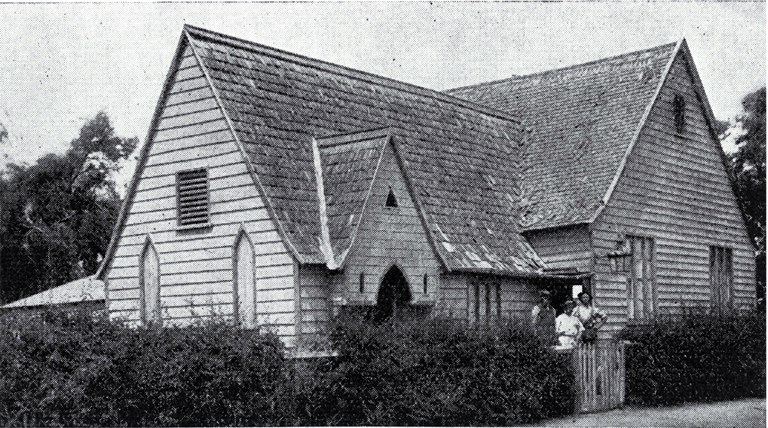 The first Methodist church built at St Albans Lane, Christchurch 