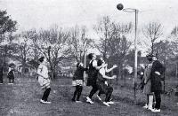 A shot at goal during a game featured at the Christchurch basketball tournament in South Hagley Park 