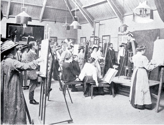 Life classes at the Christchurch School of Art 