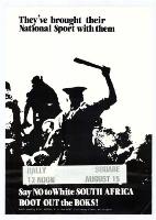 They've brought their National Sport with them.